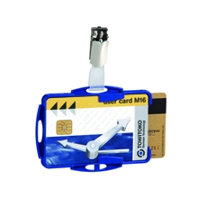 Durable Duo Sec Pass Holder Blu Pk25