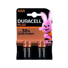 R Duracell Plus AAA Battery Pk4