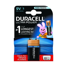 R Duracell Ultra 9V Battery