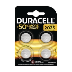 Duracell 2025 Lith Coin Battery Pk4