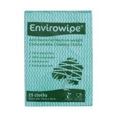 Envirowipe Folded Cloths Green Pk25