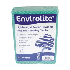 Envirolite Cloth Large Green Pk50