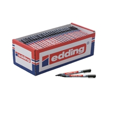 Edding 361 Drywipe Marker Blk Pk200