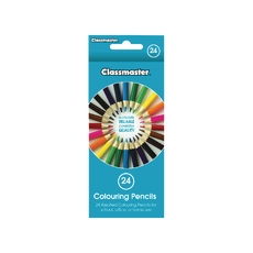 Classmaster Colour Pencils Ast Pk24