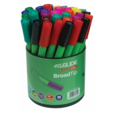 EziGlide ColourFun Broad Tip Assorted Tub