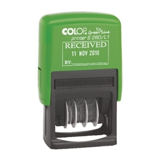 Colop S260/L1 Grnline Datestamp Recd