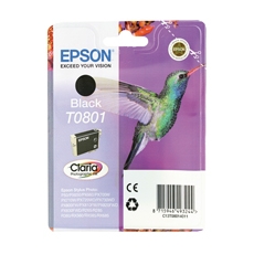 Epson T0801 Photo Ink Cart Blk