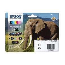 Epson 24XL Ink Ph HD CMYK/L Cy/L Mag