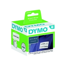 Dymo 99014 Name Badge Label Black on White 54 x 101mm