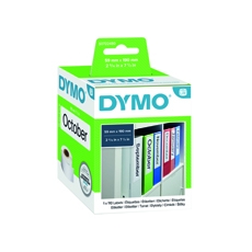 Dymo 99019 Lever Arch Label Label Black on White 59 x 190m