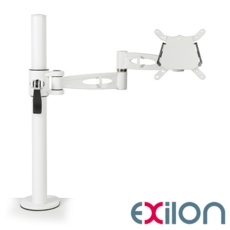 Exilon Monitor Arm Single Screen White