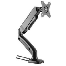 Exilon Gas-Lift Monitor Arm with USB & Audio Ports Single