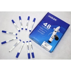 EziGlide Drywipe Markers Chisel Tip Blue