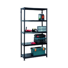 Barton 5 Shelf 1840x900x400mm Black