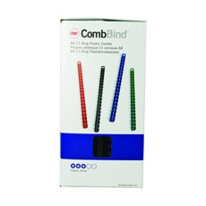 GBC CombBind A4 14mm Comb Blk Pk100