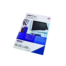 GBC Linen A4 Bind Cover 250g Bl P100