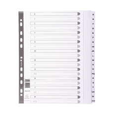 Guildhall A-Z Index Mylar White A4