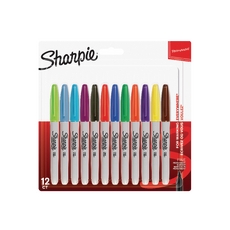 Sharpie Perm Marker Fine Ast Pk12