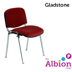 Gladstone Classroom Chair C/W chrome frame(Fabric seat/Back)