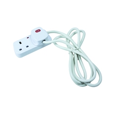 CED 2Way Ext Lead White 2 Mtr