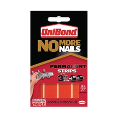 No More Nails Perm Adh Strp Red Pk10