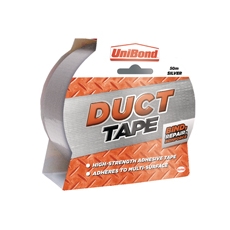 Unibond Duct Tape 50mmx50m Silver