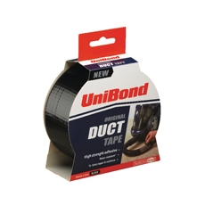 Unibond 50mmx25m Black Duct Tape