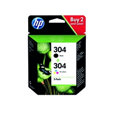 HP 304 Ink Twinpk Blk/Tri-Col CMY