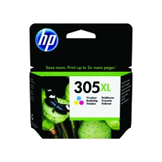 HP 305XL Ink Cart HY Mpk Tri-col CMY