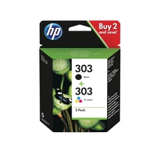 HP 303 Ink Twinpk Blk/Tri-Color CMY