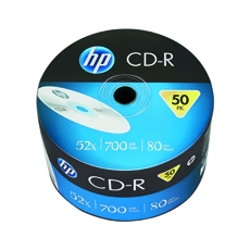 HP CD-R 52X 700MB Wrap Pk50