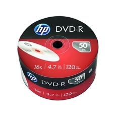 HP DVD-R 16X 4.7GB Wrap Pk50