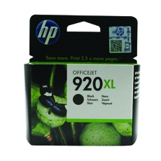 HP 920XL Inkjet Cart HY Blk CD975AE