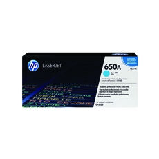 HP 650A LaserJet Toner Cyan CE271A