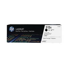 HP 312X LaserJet Toner Cart Blk Pk2