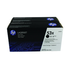 H HP 53X 2-pack High Yield Black