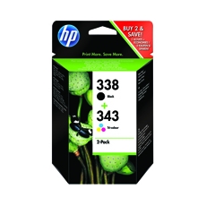 H HP 338 / 343 Black / Tri-Color