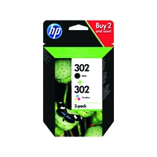 HP 302 Ink Cartridge Blk/Tri-Col Pk2