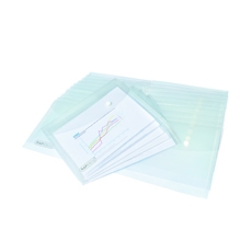 Rapesco Popper Wallet A5 Clear Pk25