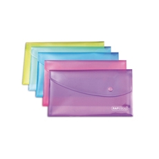 Rapesco Popper Wallet A5 Ast