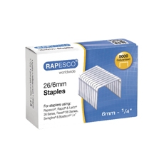 Rapesco Staples 6mm 26/6 Pk5000