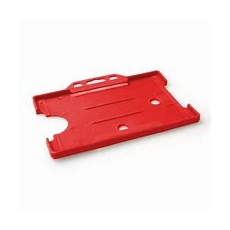 Card Holder Single Sided Landscape Red