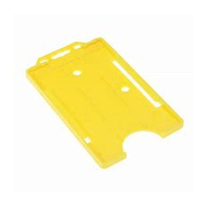 Card Holder Single Sided Portrait Yellow