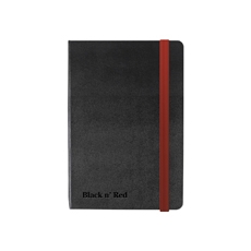 Black n Red Hard Cover Notebook A6