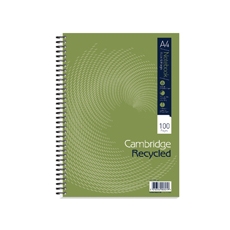 Cambridge Recycled Notebook A4 Pk5