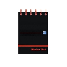 Black n Red Wire Elast Notepad A7 P5