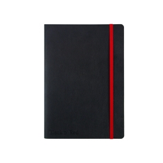 Black n Red Soft Cover Notebook A5