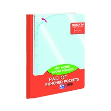 Oxford Punched Pocket Pad 60Pkt A4