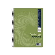 Cambridge Recyc Ntbk A4Plus 200P Pk3