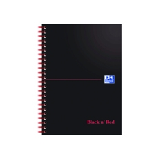 Black n Red Wire Rule Notebk A5 Pk10